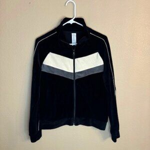 Womens Lusso Golden State Warriors Colorblock Raglan Zip Jacket sz Medium EUC